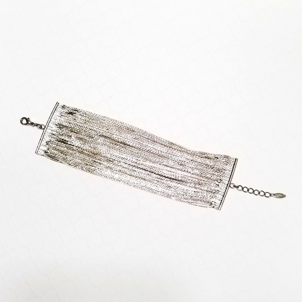 Silver Cuff Cocktail Bracelet - Picture 2 of 4